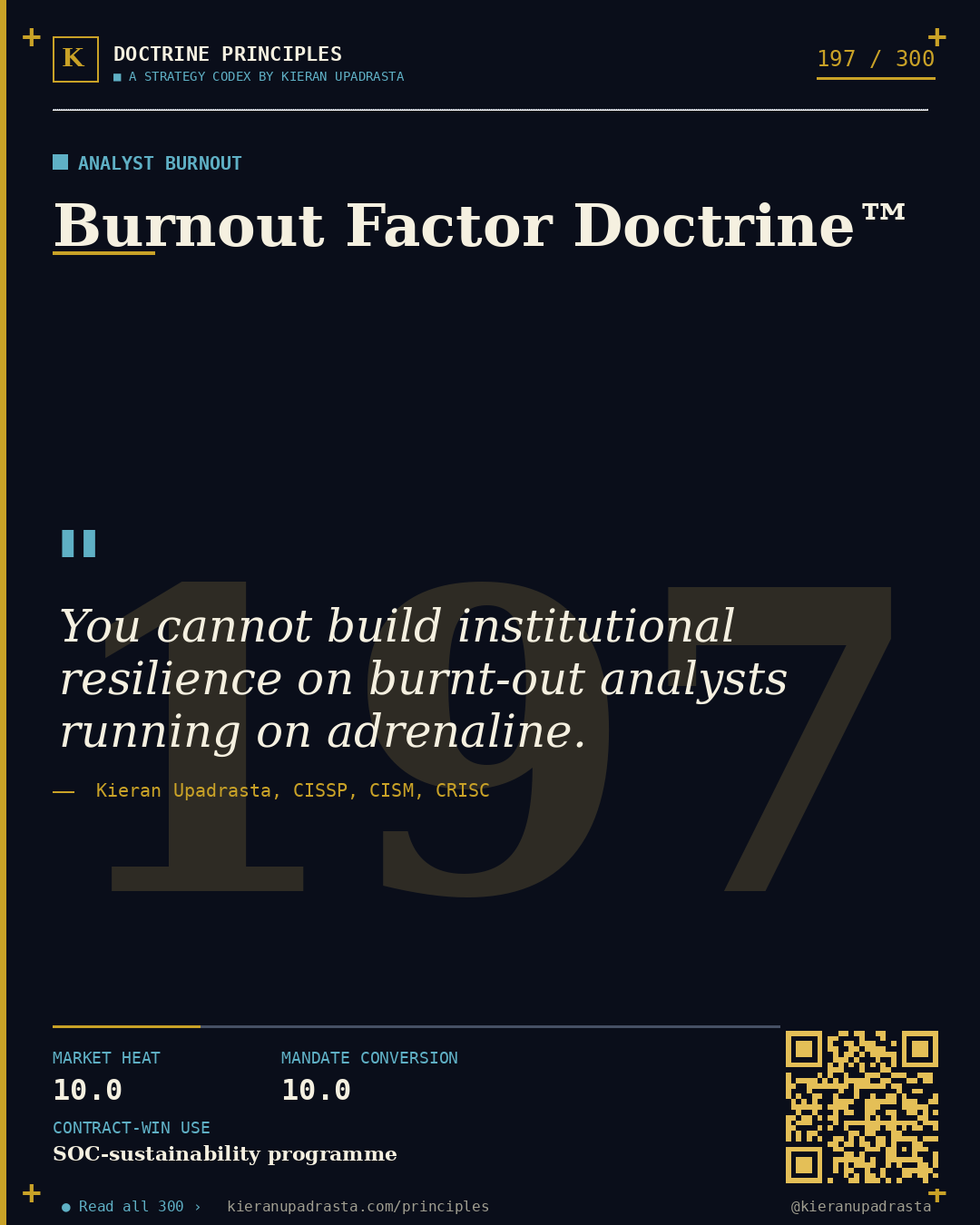 Principle 197: Free-Market Vulnerability™ &mdash; Bug Bounty doctrine card by Professor Kieran Upadrasta, CISSP CISM CRISC, Schiphol University